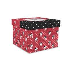 Pirate & Dots Gift Box with Lid - Canvas Wrapped - Small (Personalized)