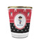Pirate & Dots Glass Shot Glass - 1.5 oz - with Gold Rim - Single (Personalized)