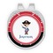 Pirate & Dots Golf Ball Marker - Hat Clip - Silver