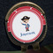 Pirate & Dots Golf Ball Marker Hat Clip - Gold - Close Up