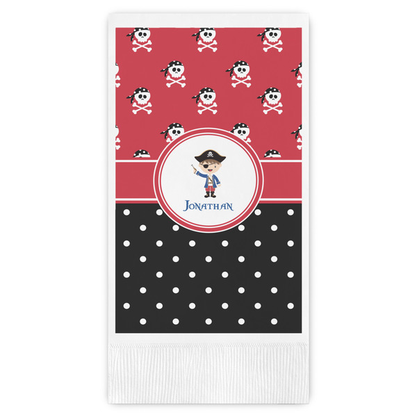 Custom Pirate & Dots Guest Paper Towels - Full Color (Personalized)