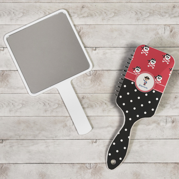 Pirate & Dots Hair Brush - In Context