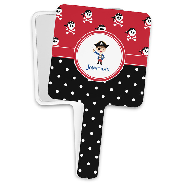 Custom Pirate & Dots Hand Mirror (Personalized)