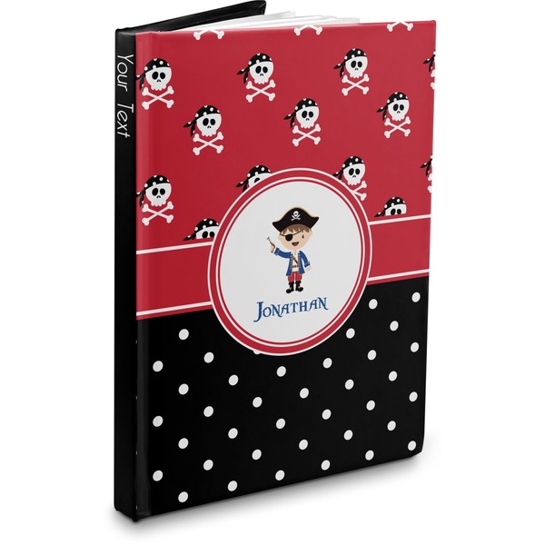 Custom Pirate & Dots Hardbound Journal - 5.75" x 8" (Personalized)