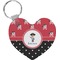 Pirate & Dots Heart Keychain (Personalized)