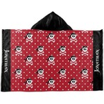 Pirate & Dots Kids Hooded Towel (Personalized)