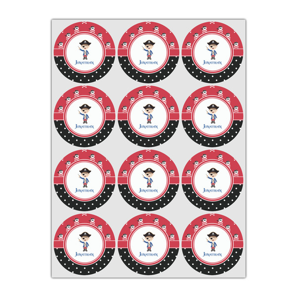 Pirate & Dots Icing Circle - Small - Set of 12