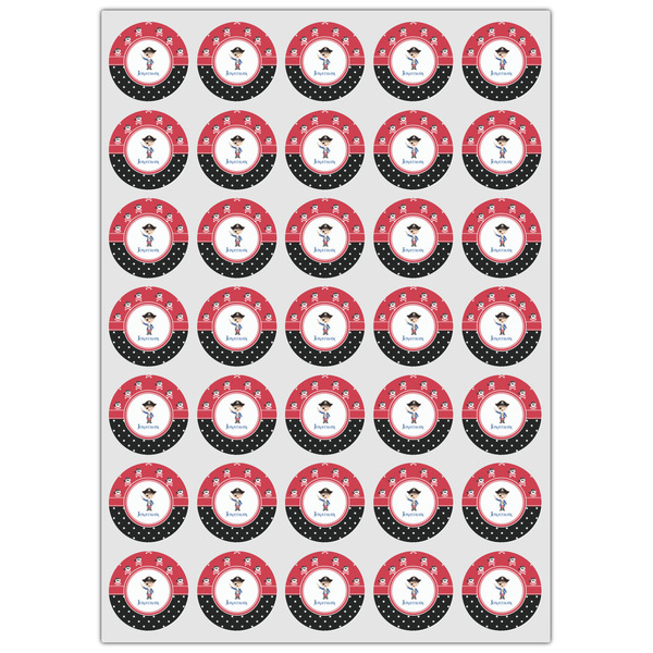 Pirate & Dots Icing Circle - XSmall - Set of 35