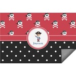 Pirate & Dots Indoor / Outdoor Rug - 3'x5' (Personalized)