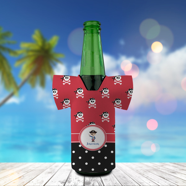 Pirate & Dots Jersey Bottle Cooler - LIFESTYLE