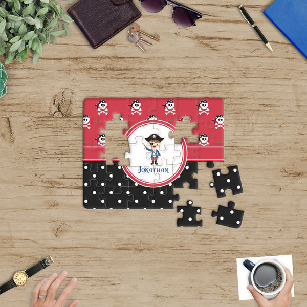 Pirate & Dots Jigsaw Puzzle 30 Piece - In Context