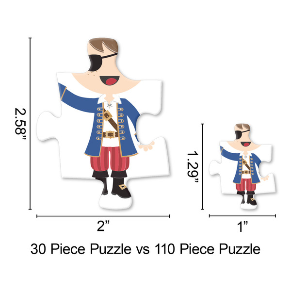 Pirate & Dots Jigsaw Puzzle - Piece Comparison