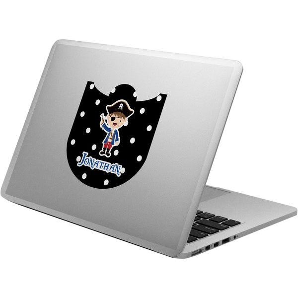 Custom Pirate & Dots Laptop Decal (Personalized)