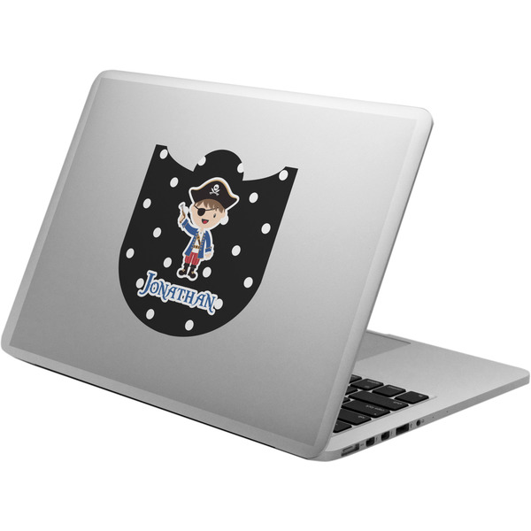 Custom Pirate & Dots Laptop Decal (Personalized)