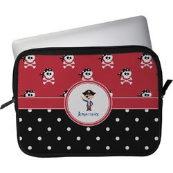 Pirate & Dots Laptop Sleeve / Case - 11" (Personalized)