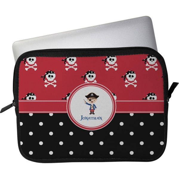 Custom Pirate & Dots Laptop Sleeve / Case - 15" (Personalized)