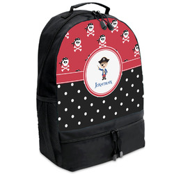 Pirate & Dots Backpacks - Black (Personalized)