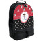 Pirate & Dots Large Backpack - Black - Angled View