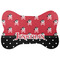 Pirate & Dots Bone Shaped Dog Food Mat (Personalized)