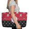 Pirate & Dots Large Rope Tote Bag - In Context View