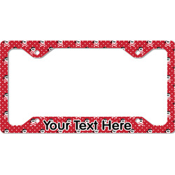 Pirate & Dots License Plate Frame - Style C (Personalized)