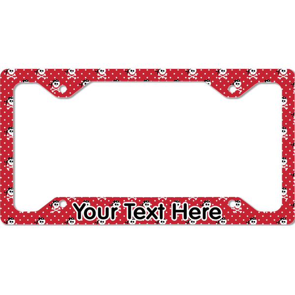 Custom Pirate & Dots License Plate Frame - Style C (Personalized)