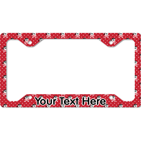 Pirate & Dots License Plate Frame - Style C