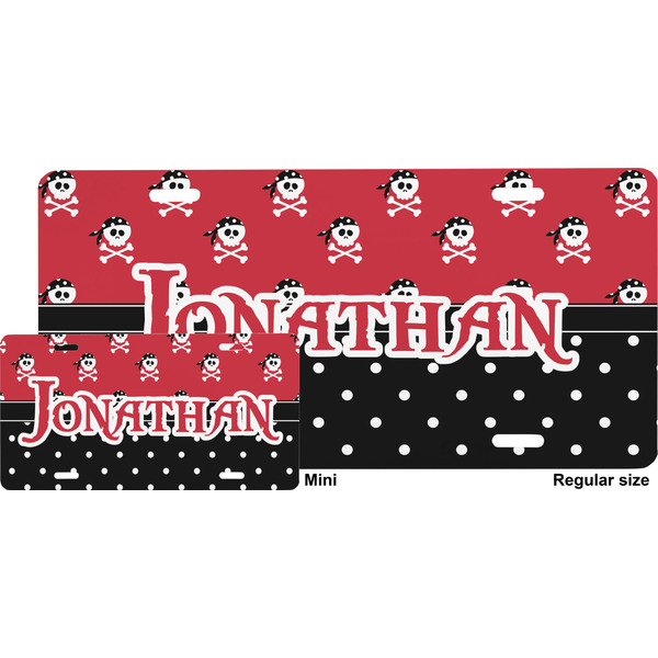 Pirate & Dots License Plate (Sizes)
