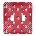 Pirate & Dots Light Switch Cover (2 Toggle Plate)