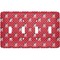 Pirate & Dots Light Switch Cover (4 Toggle Plate)