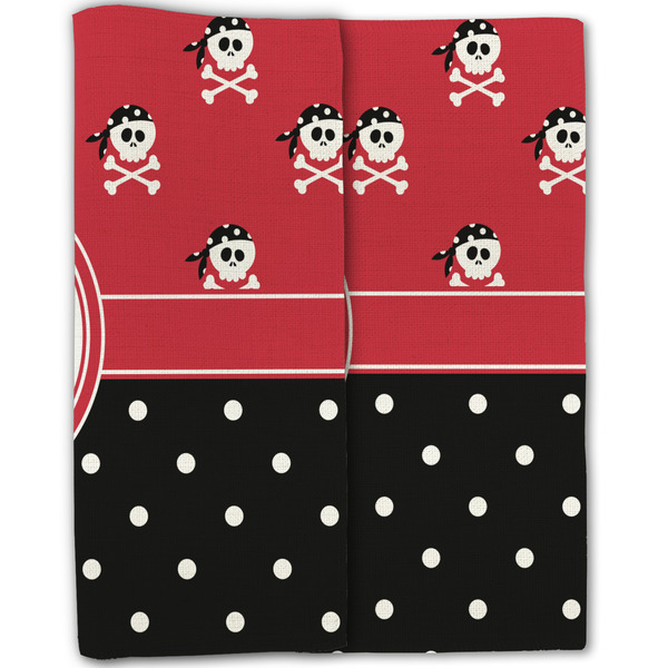 Pirate & Dots Linen Placemat - Folded Half (double sided)