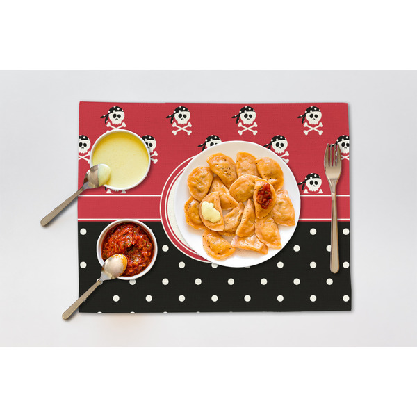 Pirate & Dots Linen Placemat - Lifestyle (single)