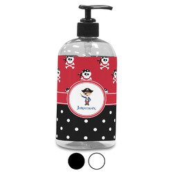 Pirate & Dots Plastic Soap / Lotion Dispenser (Personalized)