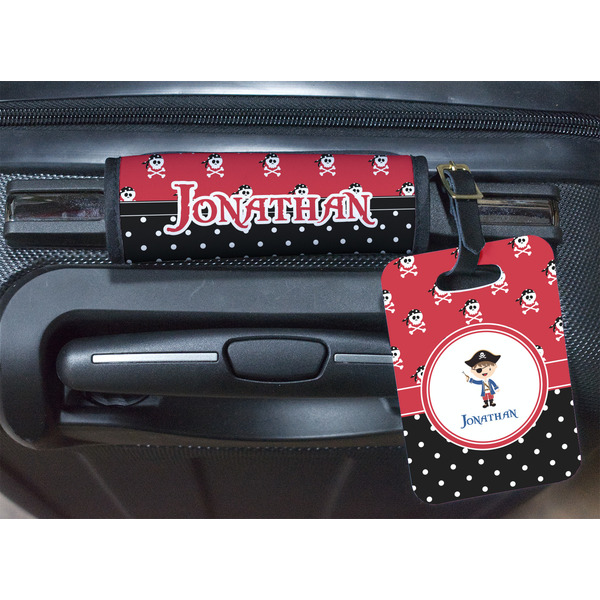 Pirate & Dots Luggage Wrap & Tag