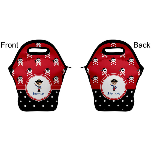 Pirate & Dots Lunch Bag - Front and Back