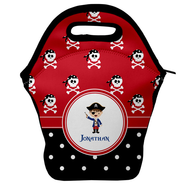 Custom Pirate & Dots Lunch Bag w/ Name or Text