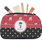 Pirate & Dots Makeup / Cosmetic Bag - Medium (Personalized)