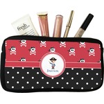 Pirate & Dots Makeup / Cosmetic Bag (Personalized)