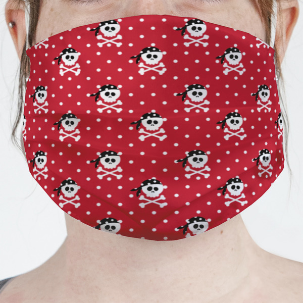 Custom Pirate & Dots Face Mask Cover