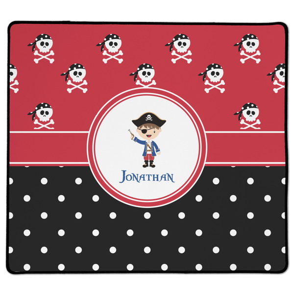 Custom Pirate & Dots XL Gaming Mouse Pad - 18" x 16" (Personalized)