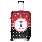 Pirate & Dots Suitcase - 24" Medium - Checked (Personalized)