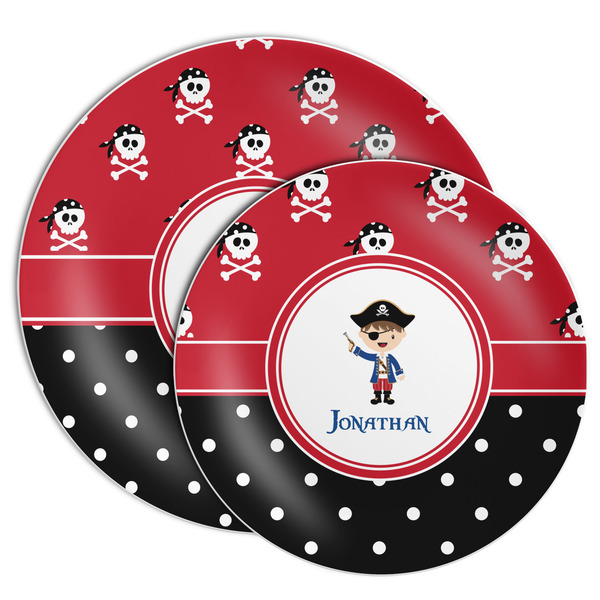 Pirate & Dots Melamine Plates - PARENT/MAIN
