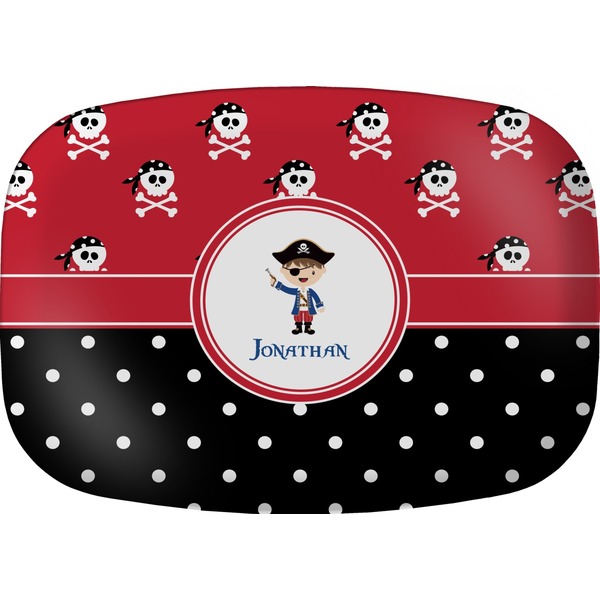 Custom Pirate & Dots Melamine Platter (Personalized)