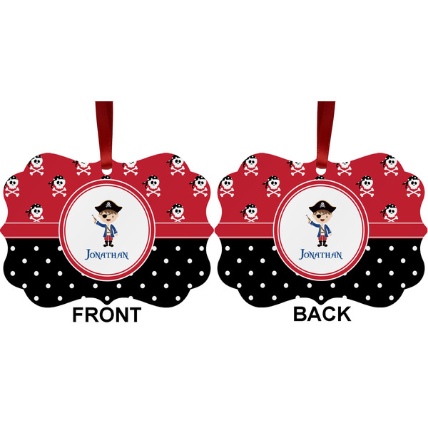 Pirate & Dots Metal Benilux Ornament - Front and Back (APPROVAL)