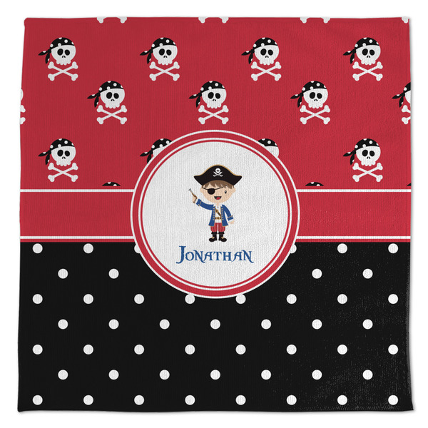 Custom Pirate & Dots Microfiber Dish Towel (Personalized)