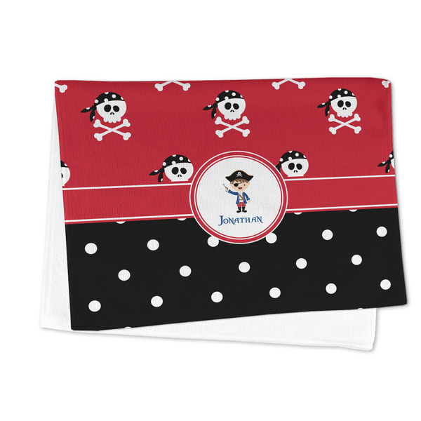 Pirate & Dots Microfiber Dish Towel - FOLDED HALF