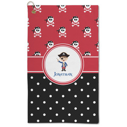 Pirate & Dots Microfiber Golf Towel - Large (Personalized)
