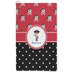 Pirate & Dots Microfiber Golf Towel - Large (Personalized)