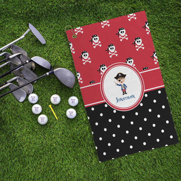 Pirate & Dots Microfiber Golf Towels - LIFESTYLE