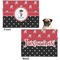 Pirate & Dots Microfleece Dog Blanket - Regular - Front & Back